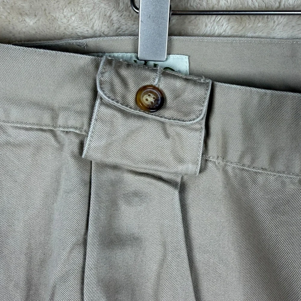 Orvis Sporting Traditions Men 42 Khaki Cotton Twill Cargo Pants‎ Reinforced Seat